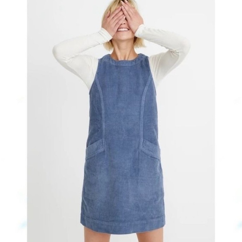 Marine Layer Blue Corduroy Dress